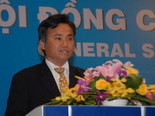 Ông Đặng Quang Hạnh, PTGĐ thường trực Tập đoàn Tân Tạo phát biểu tại buổi lễ